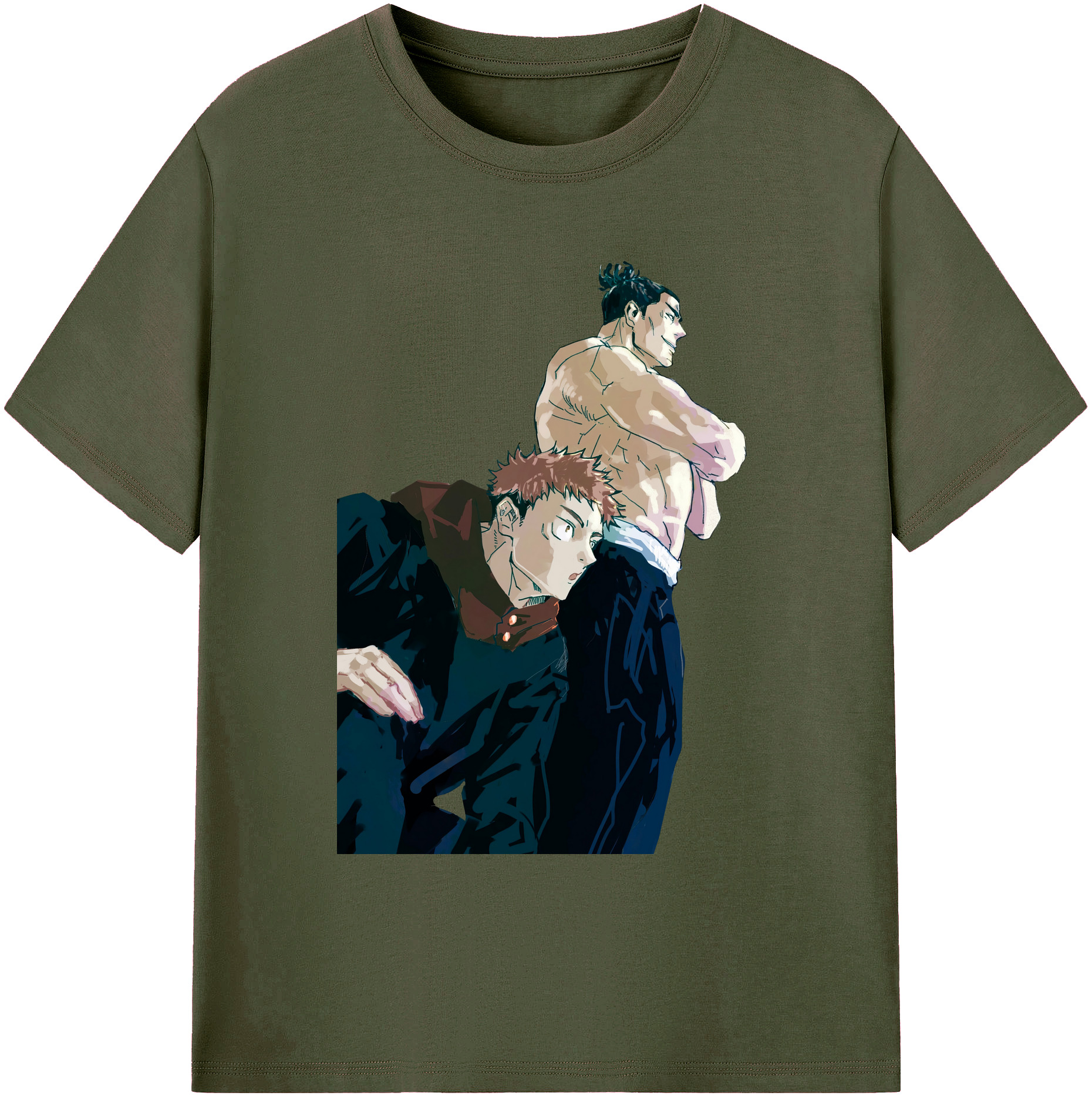 （画像用） 呪術廻戦 Jujutsu Kaisen 綿100％ メンズ半袖Tシャツ｜肌触りやわらか＆通気性